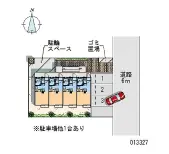 ★手数料０円★日野市万願寺　月極駐車場（LP）